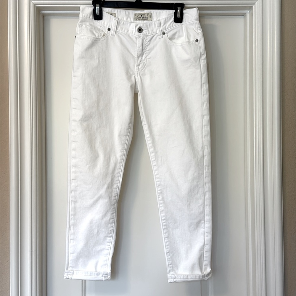 Sienna Cigarette White Women’s Slim Straight Jeans